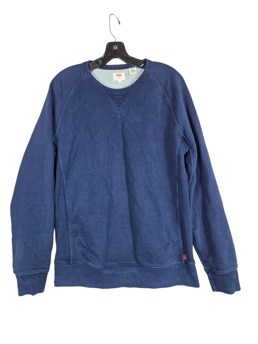 Levi's French terry Men's Acidwashed indigo Cotton Crewneck Sweatshirt